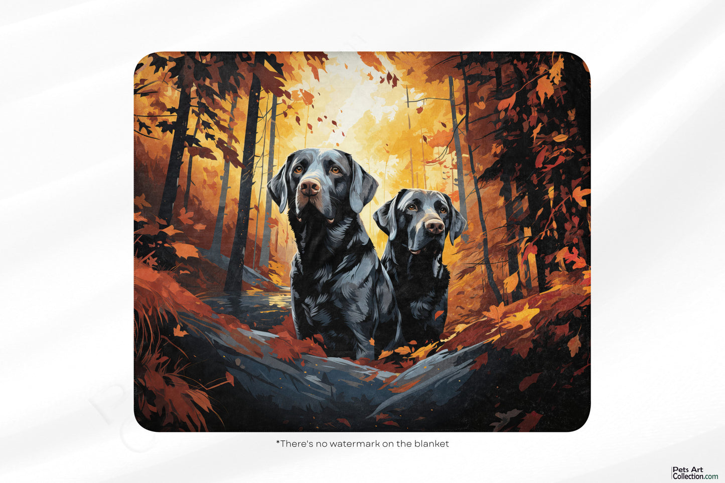 Labrador Retriever Blanket | Sherpa & Throw Blanket for Dog Art Lovers