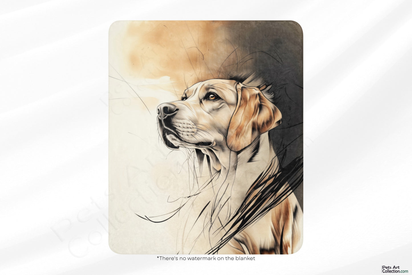 Labrador Retriever Blanket | Sherpa & Throw Blanket for Dog Art Lovers