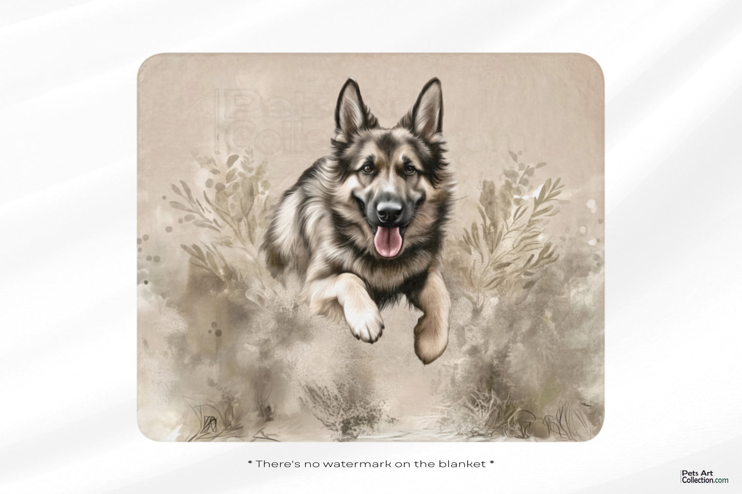 German Shepherd Blanket - Elegant Design for Dog Lovers | Throw Blanket and Sherpa Blanket