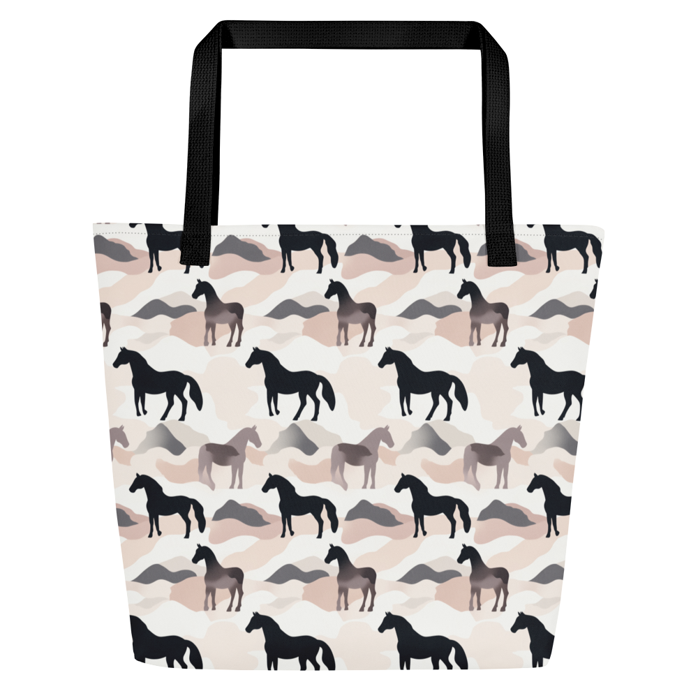 Large Tote Bag / Beach bag for Horse lover