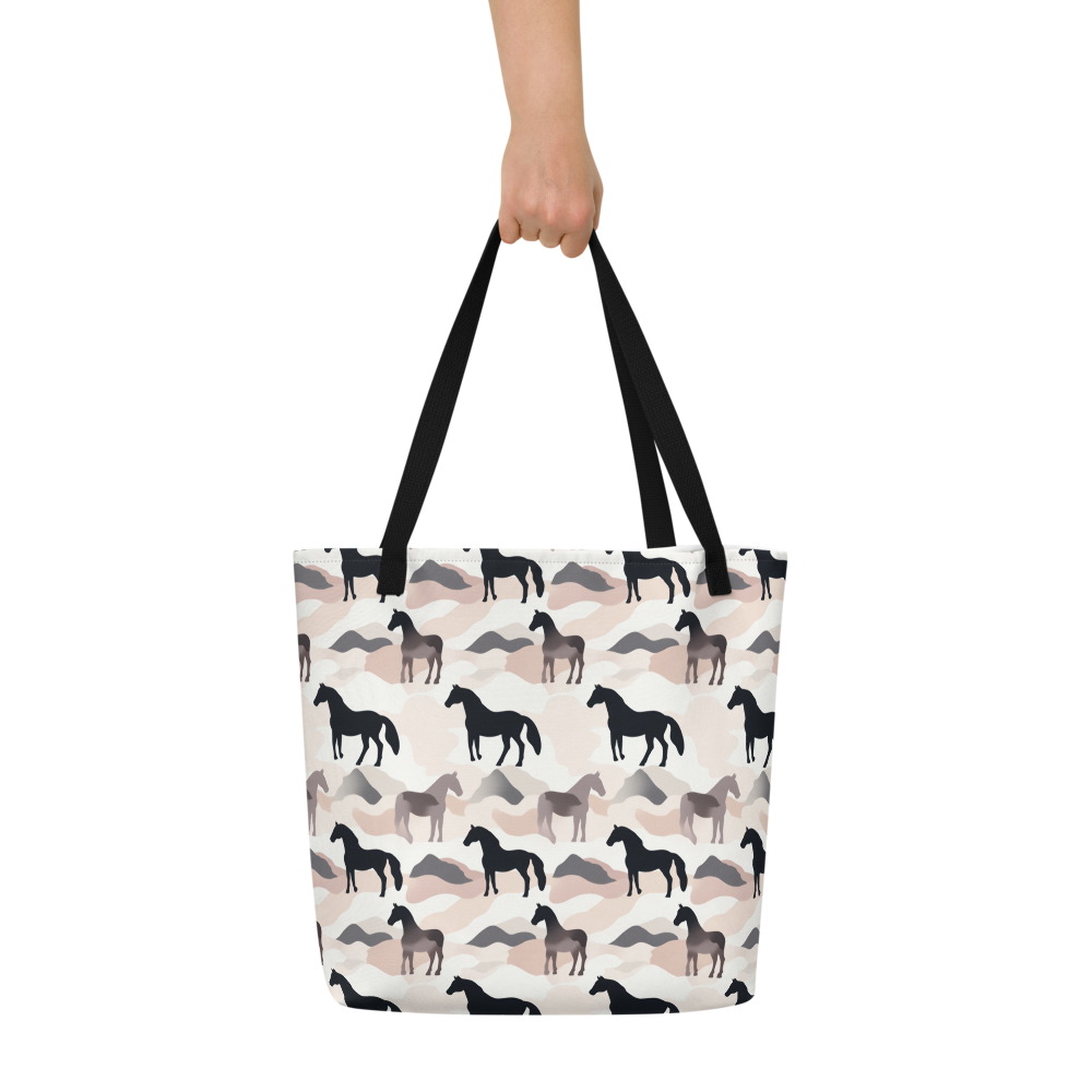 Large Tote Bag / Beach bag for Horse lover