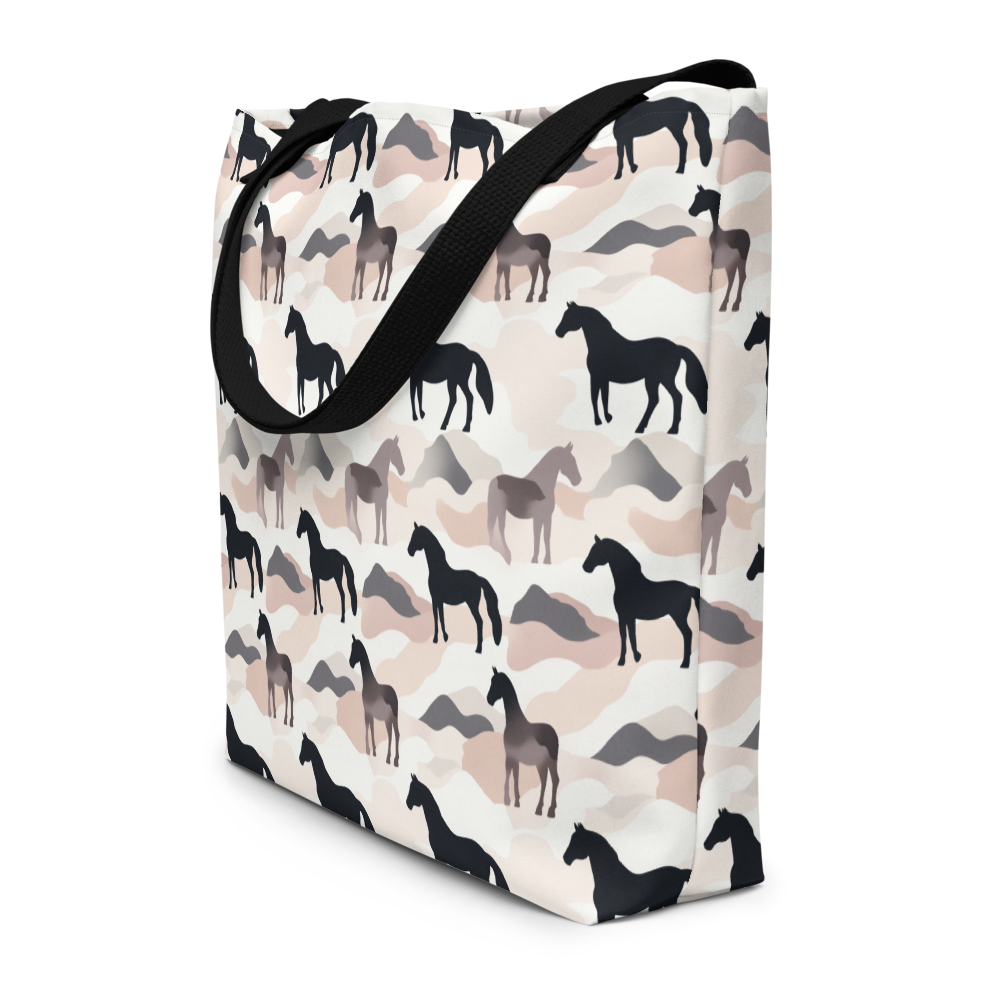 Large Tote Bag / Beach bag for Horse lover