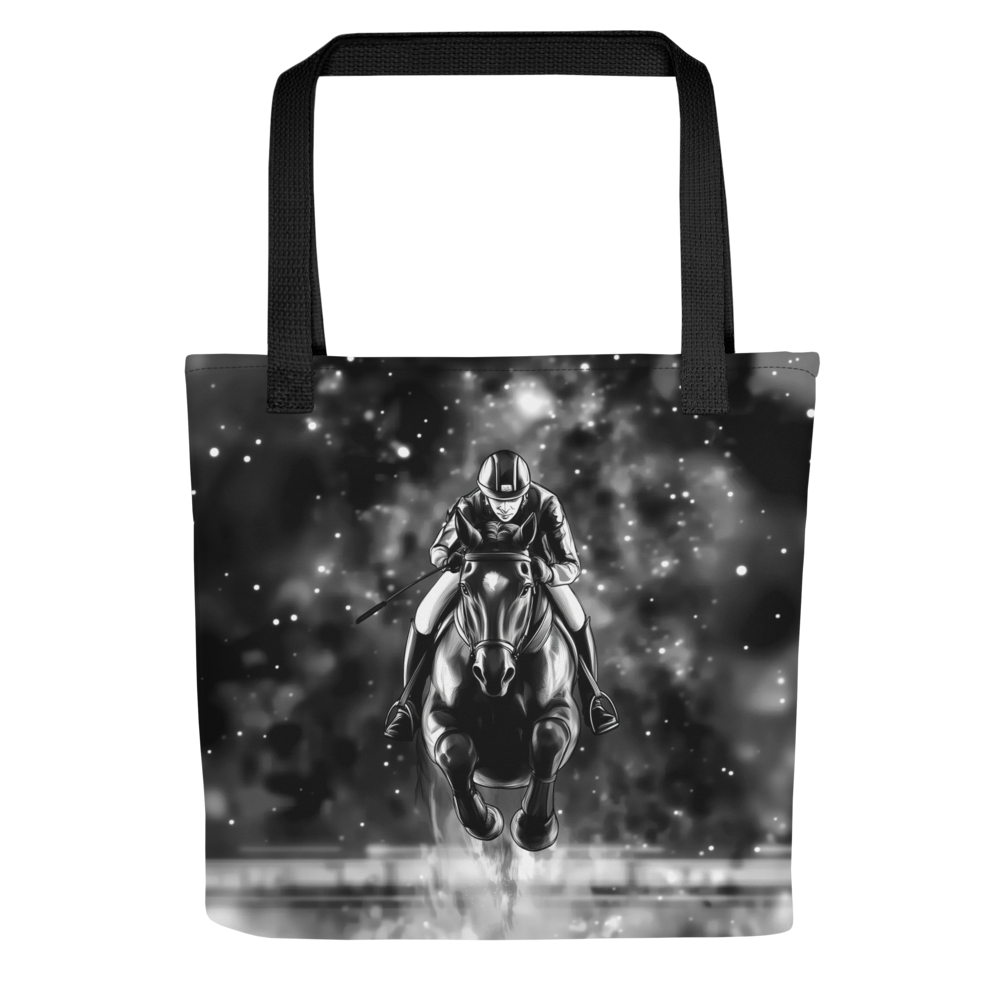 Medium size Tote Bag / Beach bag for Horse racing lover