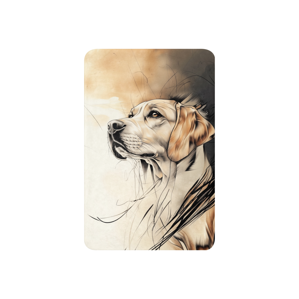 Labrador Retriever Blanket | Sherpa & Throw Blanket for Dog Art Lovers