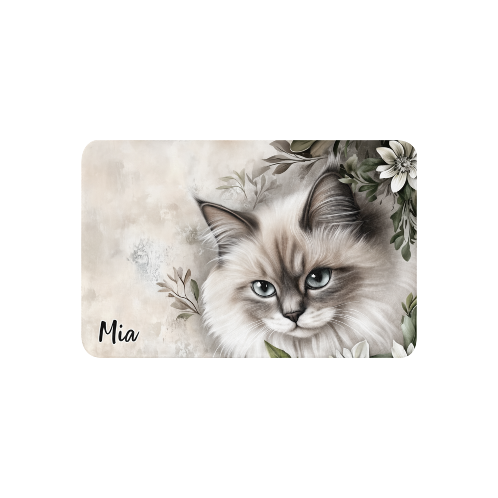 Personalizable Ragdoll cat Blanket | Sherpa & Throw Blanket for Cat Art Lovers
