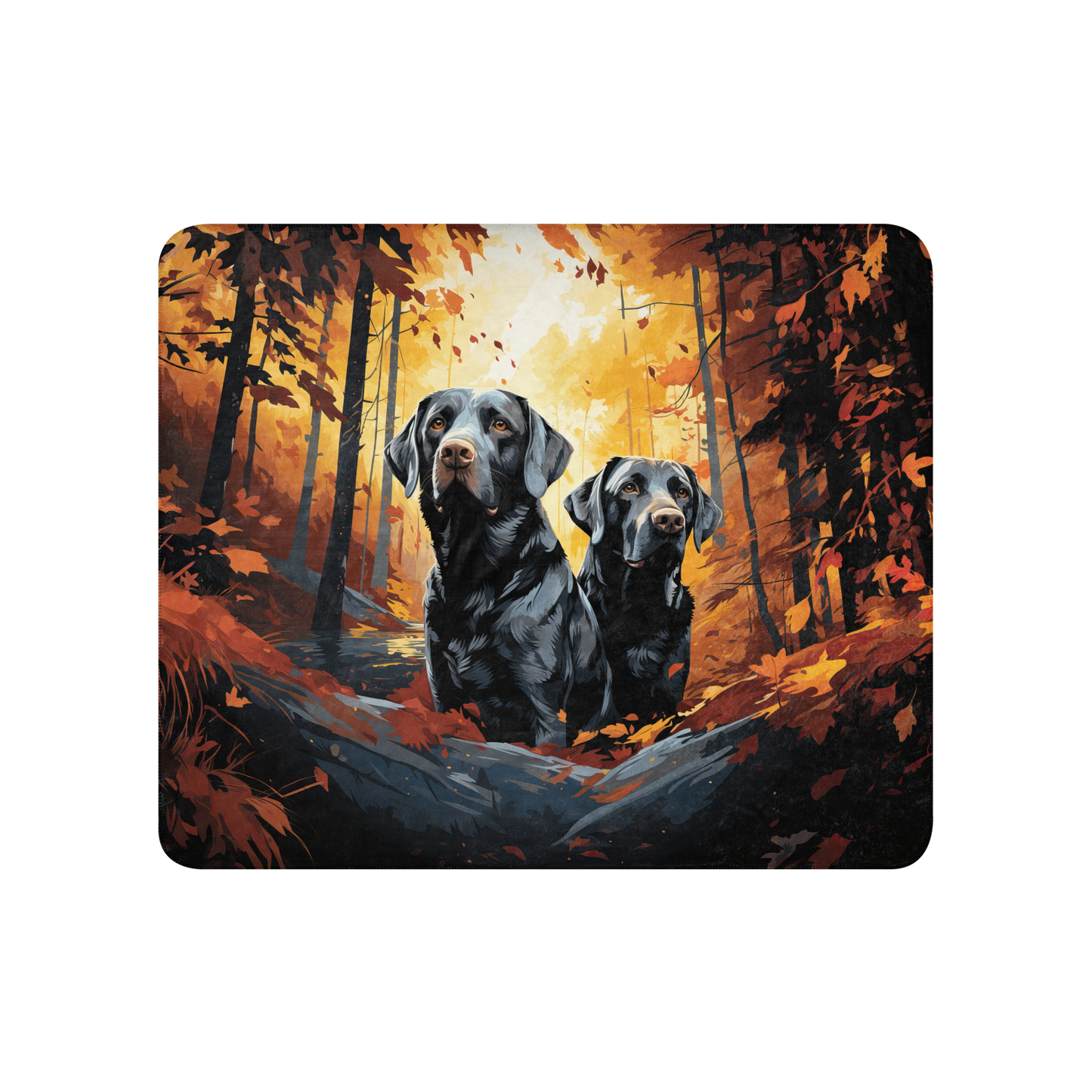 Labrador Retriever Blanket | Sherpa & Throw Blanket for Dog Art Lovers