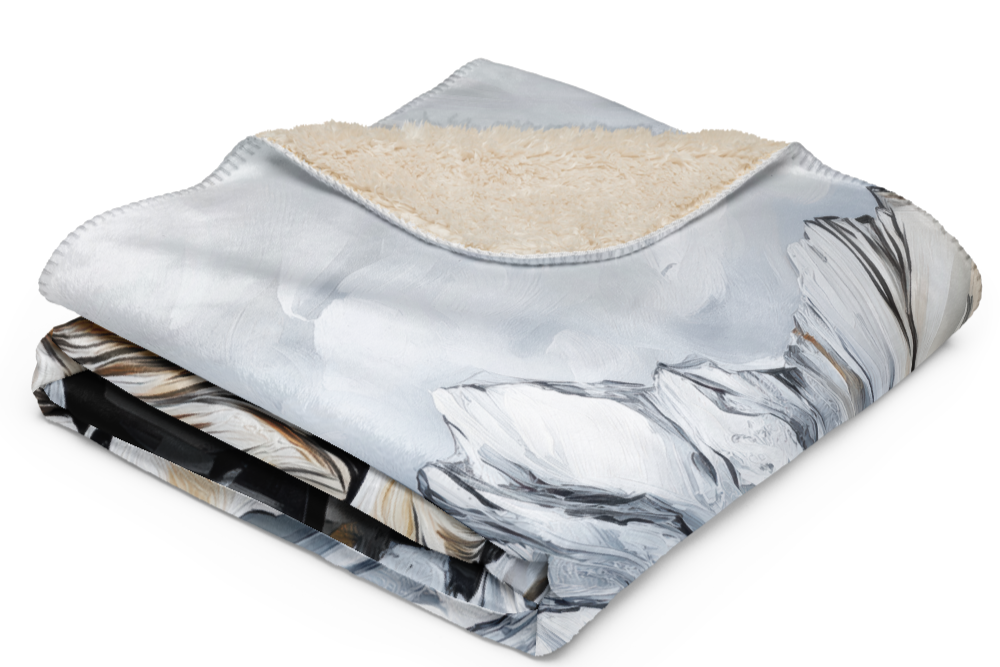 Golden Retriever Blanket | Sherpa & Throw Blanket for Dog Art Lovers