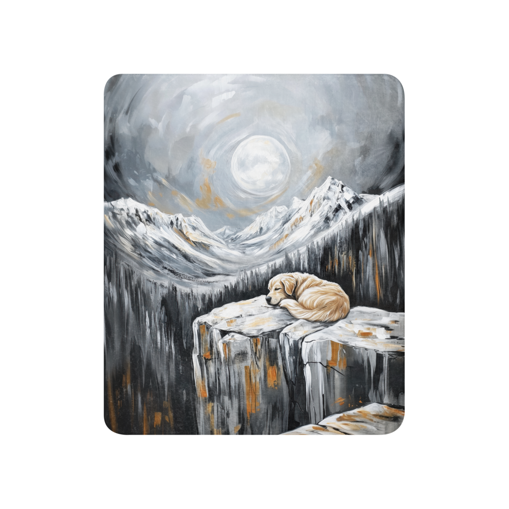 Golden Retriever Blanket | Sherpa & Throw Blanket for Dog Art Lovers