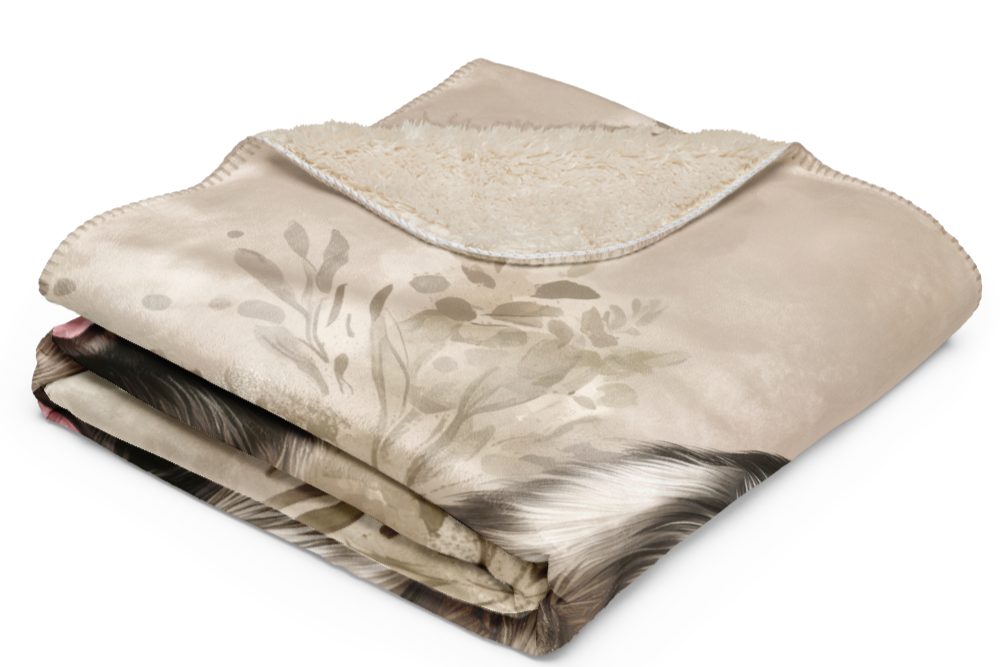 German Shepherd Blanket - Elegant Design for Dog Lovers | Throw Blanket and Sherpa Blanket