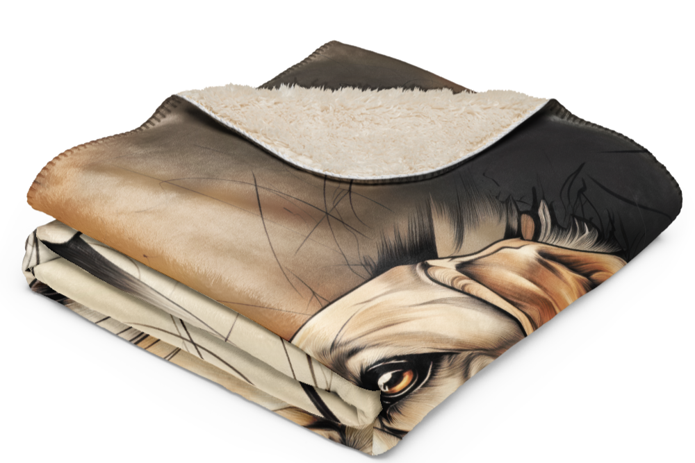 Labrador Retriever Blanket | Sherpa & Throw Blanket for Dog Art Lovers