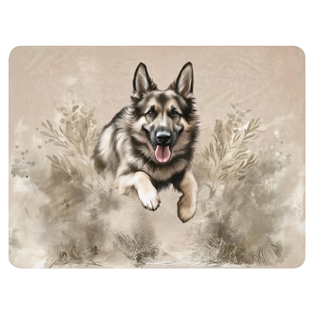 German Shepherd Blanket - Elegant Design for Dog Lovers | Throw Blanket and Sherpa Blanket