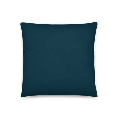 Throw Pillow - Golden Retrievers Cuddling amidst a field of flowers