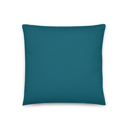 Throw Pillow - Golden Retrievers Cuddling amidst a field of flowers