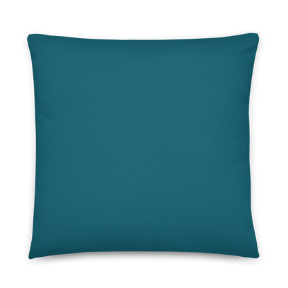 Throw Pillow - Golden Retrievers Cuddling amidst a field of flowers
