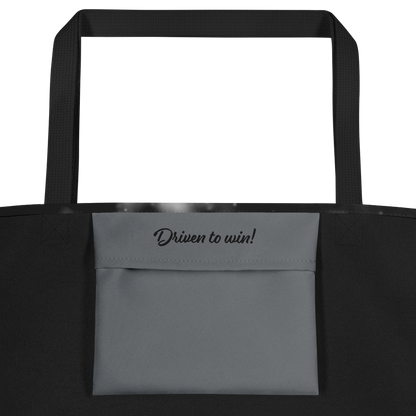 Large size Tote Bag / Beach bag for Horse racing lover