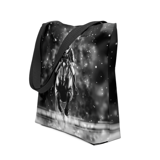 Medium size Tote Bag / Beach bag for Horse racing lover