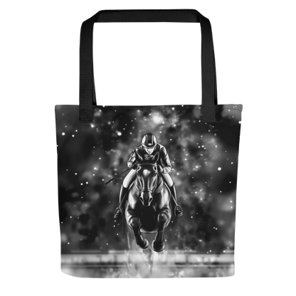 Medium size Tote Bag / Beach bag for Horse racing lover