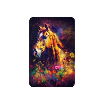 Arabian Horse Blanket - Sherpa Blanket Horse Art