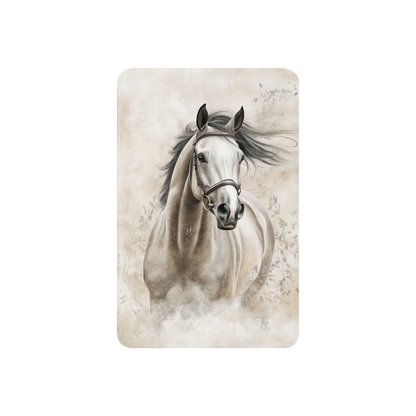 Thoroughbred Horse in the Wind Blanket - Sherpa Blanket Horse Art