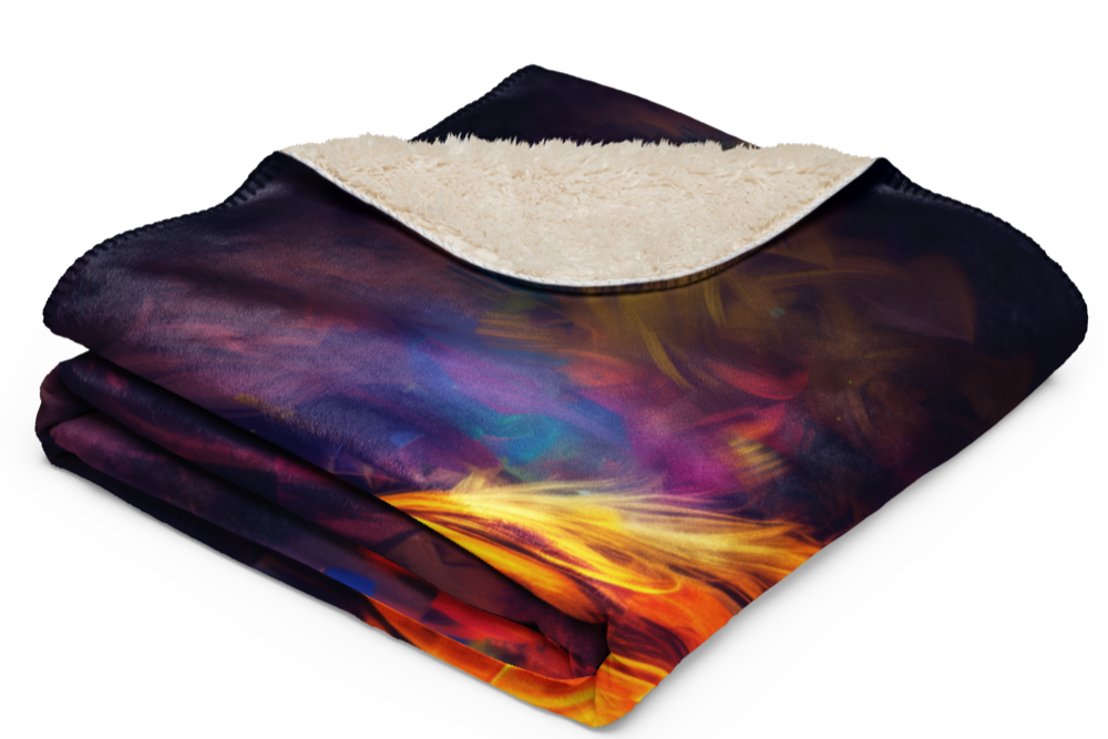 Arabian Horse Blanket - Sherpa Blanket Horse Art