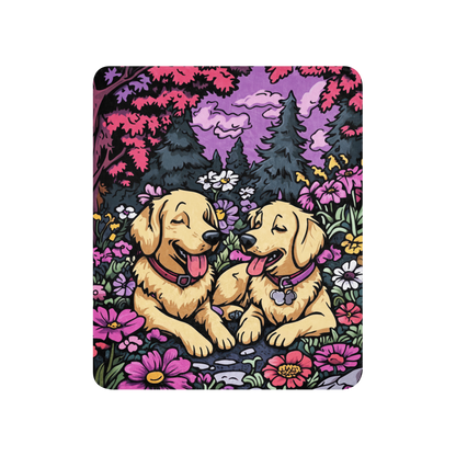 Golden Retriever Blanket | Sherpa & Throw Blanket for Dog Art Lovers