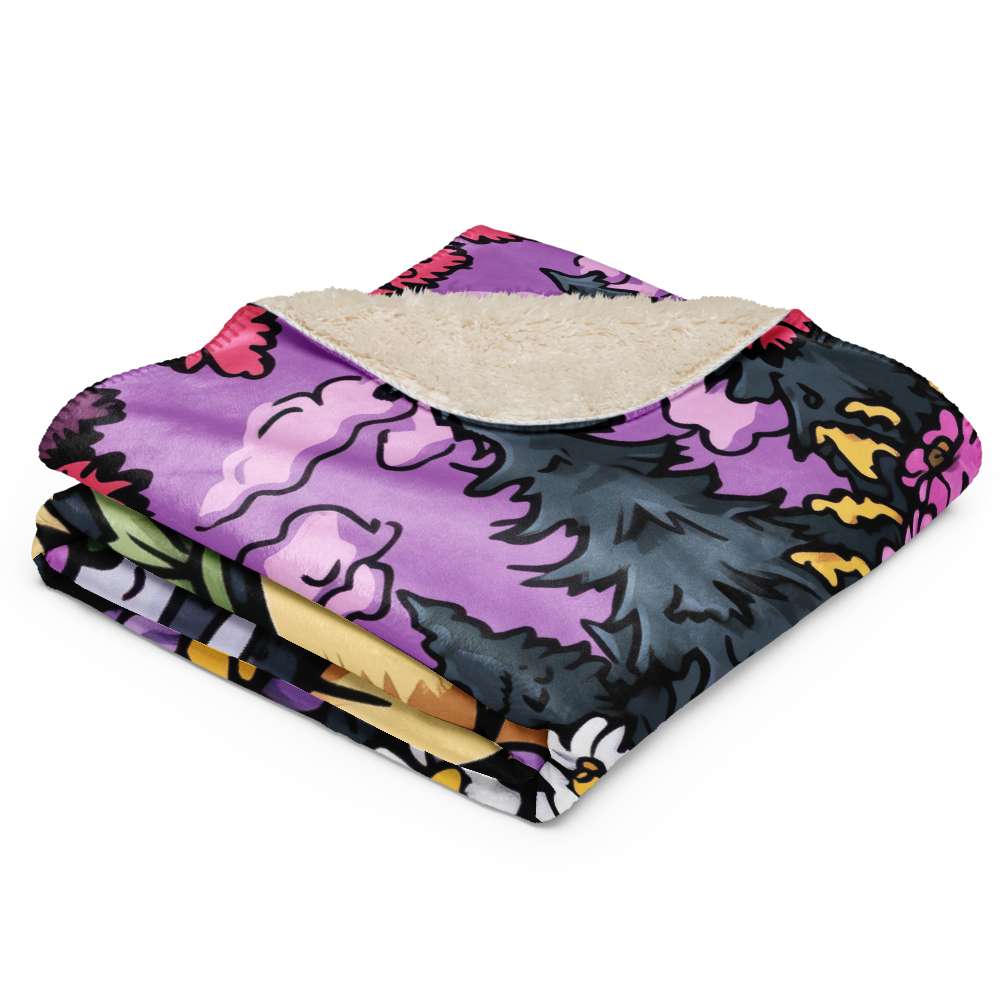 Golden Retriever Blanket | Sherpa & Throw Blanket for Dog Art Lovers