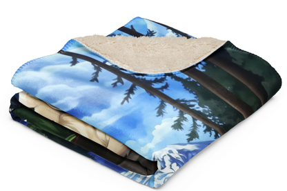Golden Retriever Blanket | Sherpa & Throw Blanket for Dog Art Lovers
