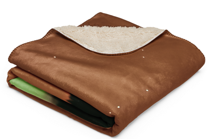 German Shepherd Blanket - Silhouette Star Gazing Design | Throw Blanket and Sherpa Blanket