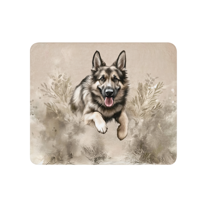 German Shepherd Blanket - Elegant Design for Dog Lovers | Throw Blanket and Sherpa Blanket