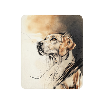 Labrador Retriever Blanket | Sherpa & Throw Blanket for Dog Art Lovers