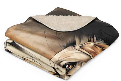 Labrador Retriever Blanket | Sherpa & Throw Blanket for Dog Art Lovers