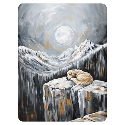 Golden Retriever Blanket | Sherpa & Throw Blanket for Dog Art Lovers