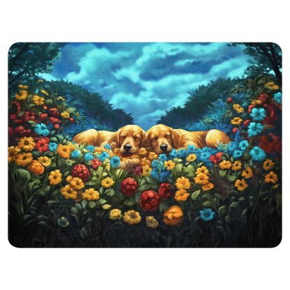 Golden Retriever Blanket | Sherpa & Throw Blanket for Dog Art Lovers