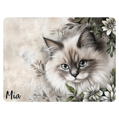 Personalizable Ragdoll cat Blanket | Sherpa & Throw Blanket for Cat Art Lovers