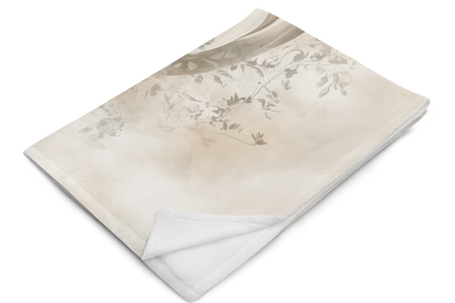Thoroughbred Horse in the Wind Blanket - Sherpa Blanket Horse Art