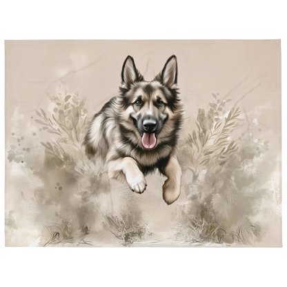 German Shepherd Blanket - Elegant Design for Dog Lovers | Throw Blanket and Sherpa Blanket